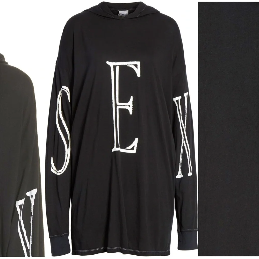 RARE🔥 Ashley Williams S E X hoodie dress - Picture 2 of 6